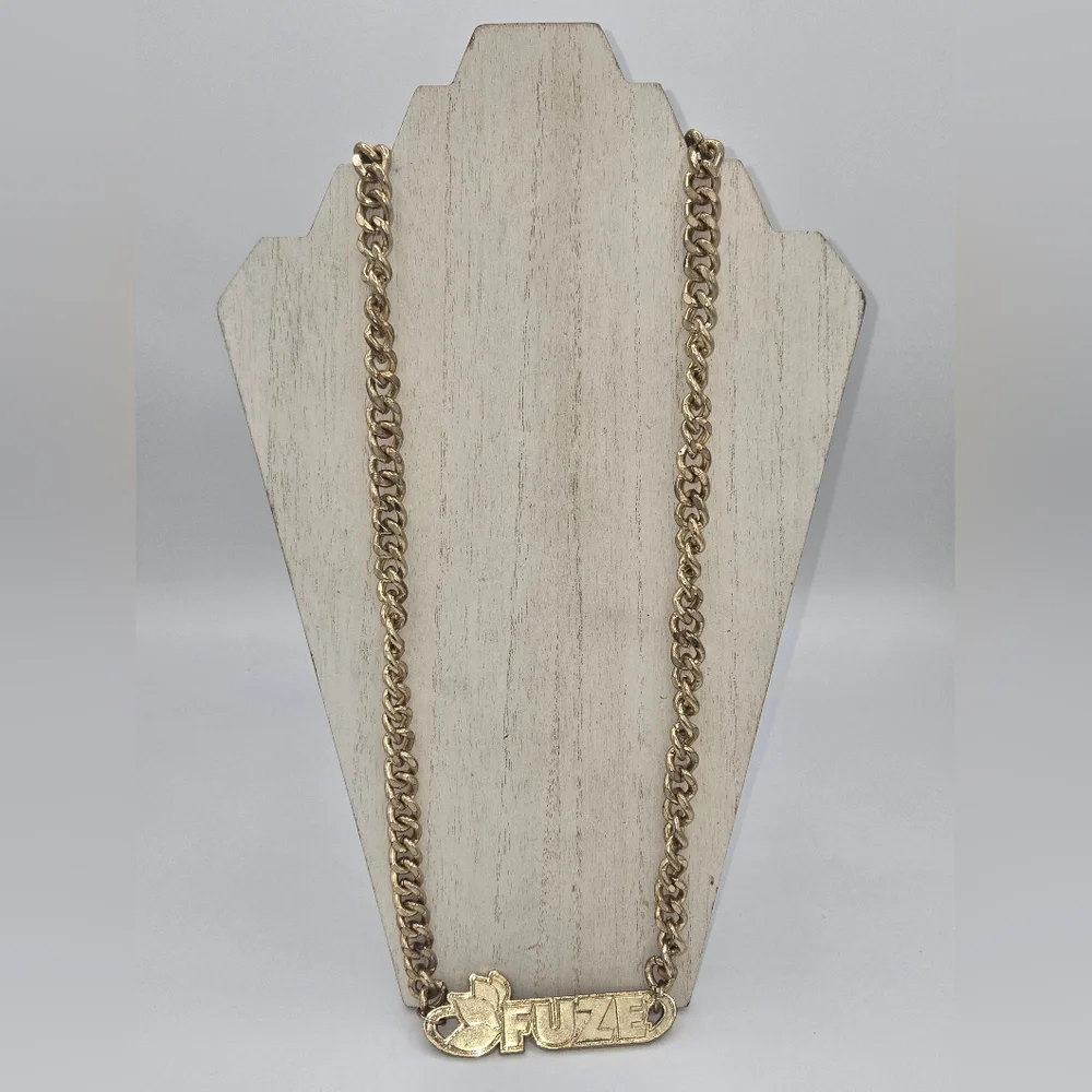 Mr T. FUZE Iced Tea Drink Promo‎ Fake Gold Bling Logo Chain Coca-Cola